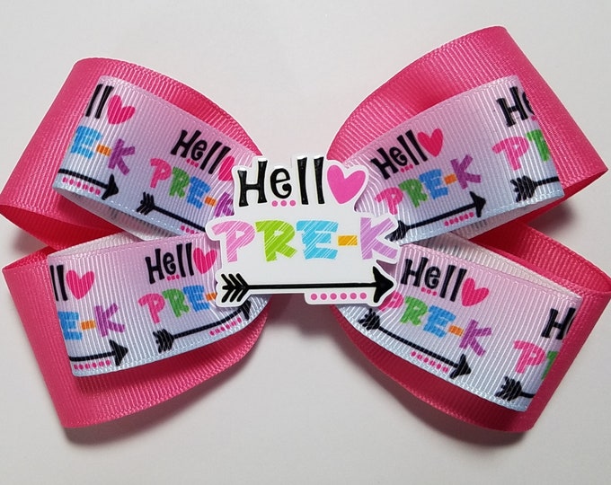 5" Pre-K Hair Bow *You Choose Solid Bow Color*