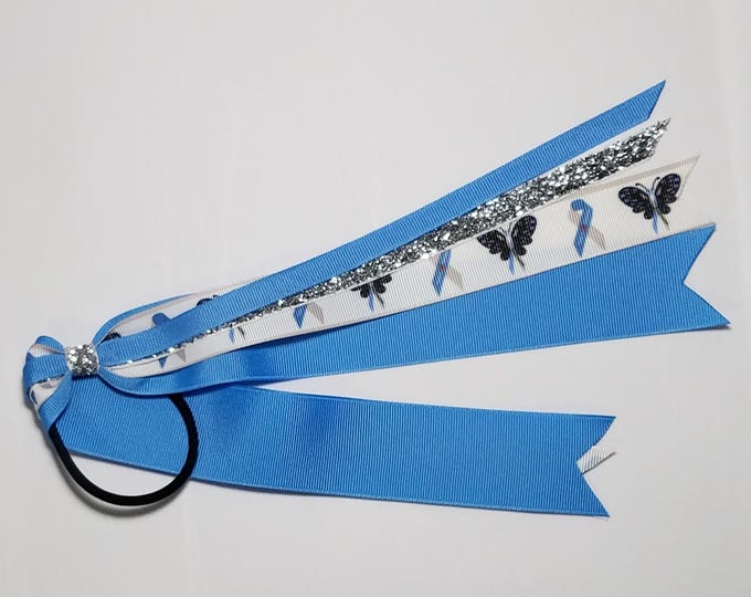 Type 1 Diabetes Ponytail Streamer *You Choose Solid Color & Length*
