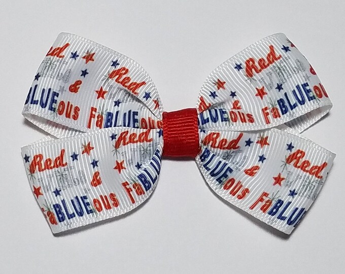 3" 4th July Hair Bow *CLEARANCE*