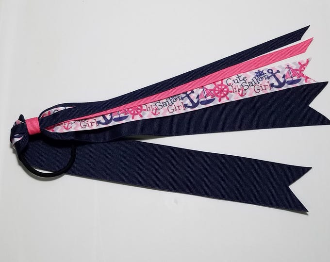 Sailor Anchor Ponytail Streamer *CLEARANCE*