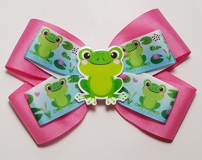 5" Frog Hair Bow *You Choose Solid Bow Color*