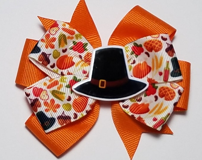 3.5" Thanksgiving Hair Bow