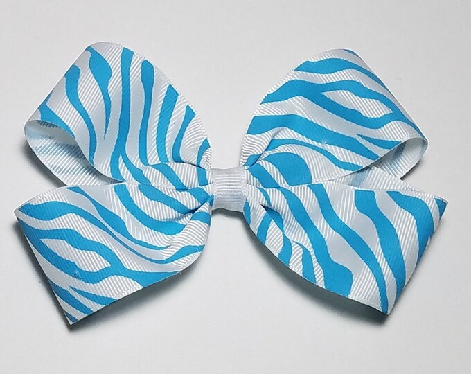 5" Zebra Hair Bow *CLEARANCE*