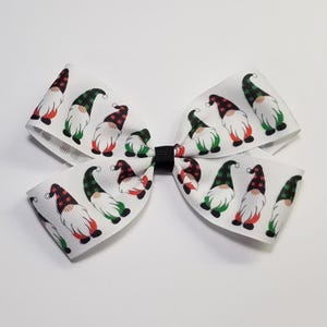 5&quot; Christmas Gnomes Hair Bow *CLEARANCE*
