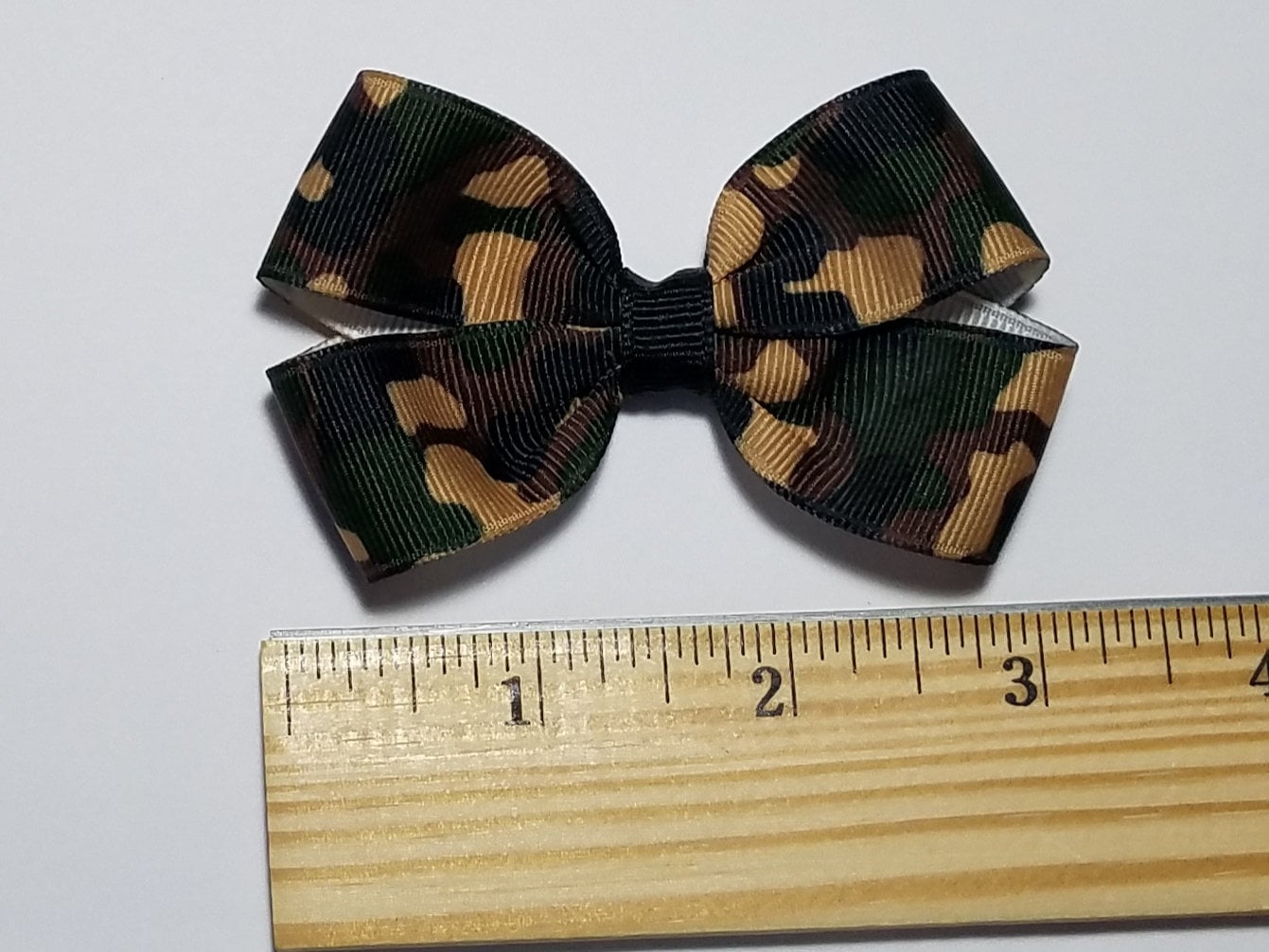 Camo Hair Bow 3 Camo Clip Brown Tan Camo Camouflage Etsy