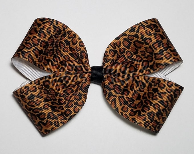 5" Leopard Hair Bow *CLEARANCE*