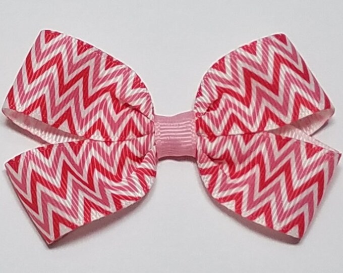 3" Valentine's Day Chevron Hair Bow