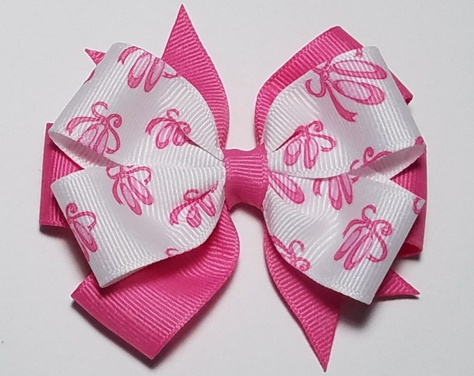 3.5" Ballet Hair Bow *You Choose Solid Bow Color*