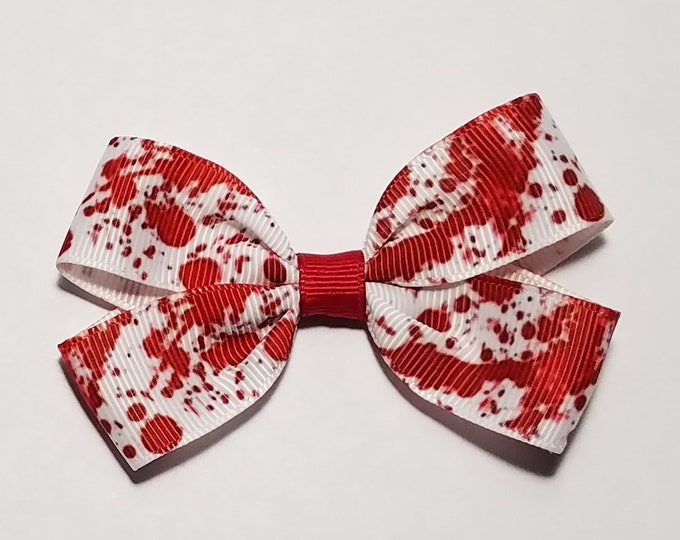 3" Blood Splatter Hair Bow