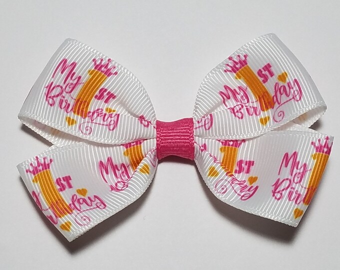 3" 1st Birthday Hair Bow