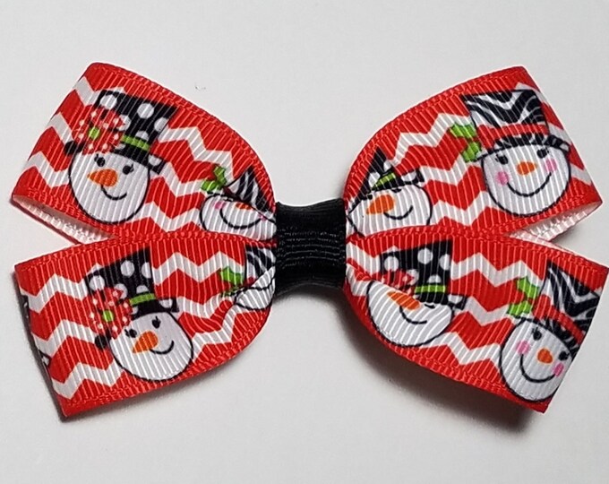 3" Snowman Hair Bow