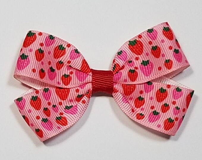 3" Strawberry Hair Bow
