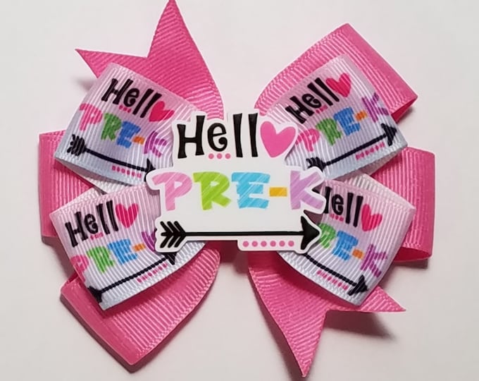 3.5" Pre-K Hair Bow *You Choose Solid Bow Color*
