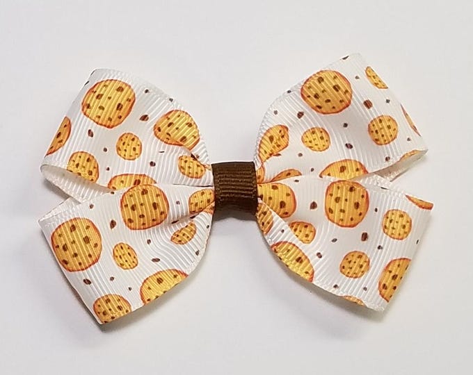 3" Chocolate Chip Cookie Hair Bow