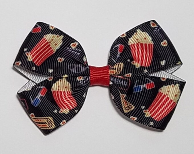 3" Movie Night Cinema Hair Bow