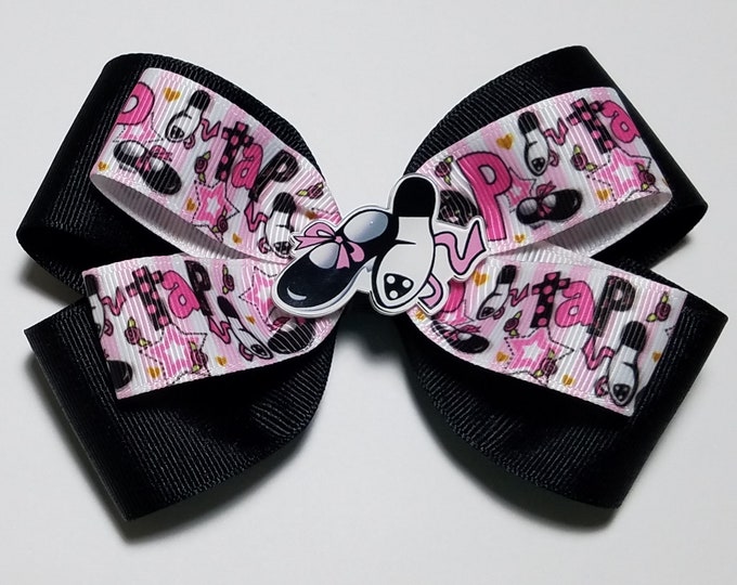 5" Tap Hair Bow *You Choose Solid Bow Color*