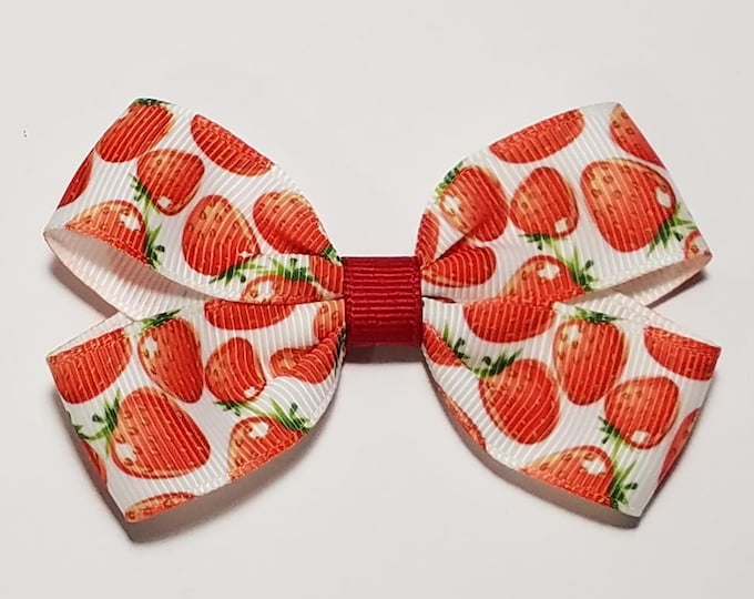 3" Strawberry Hair Bow