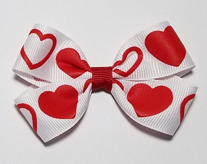 3" Heart Hair Bow