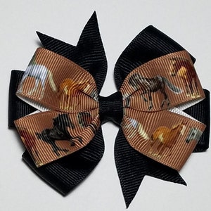 3.5" Horse Hair Bow *You Choose Solid Bow Color*