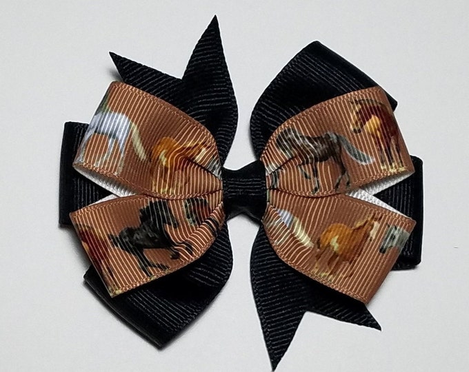 3.5" Horse Hair Bow *You Choose Solid Bow Color*