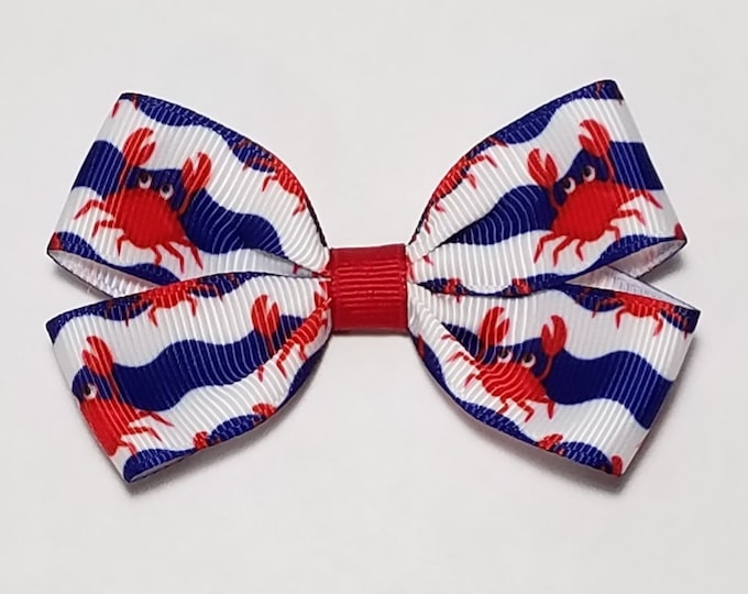 3" Crab Hair Bow
