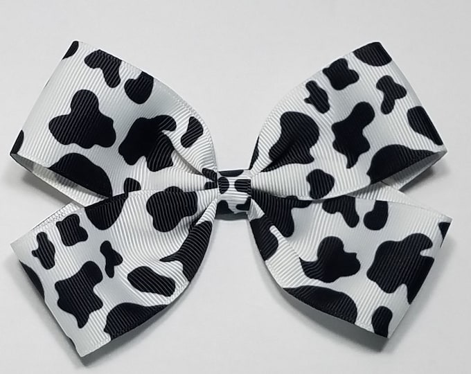 5" Cow Print Hair Bow *CLEARANCE*