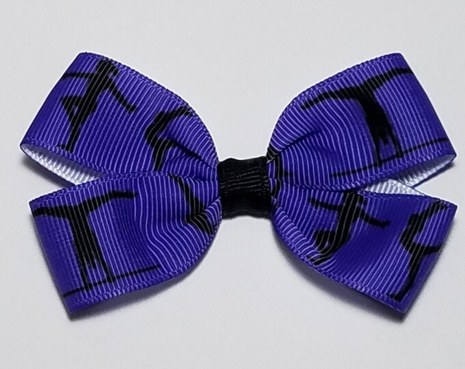 3" Purple Gymnastic Hair Bow