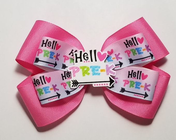 5" Pre-K Hair Bow *You Choose Solid Bow Color*