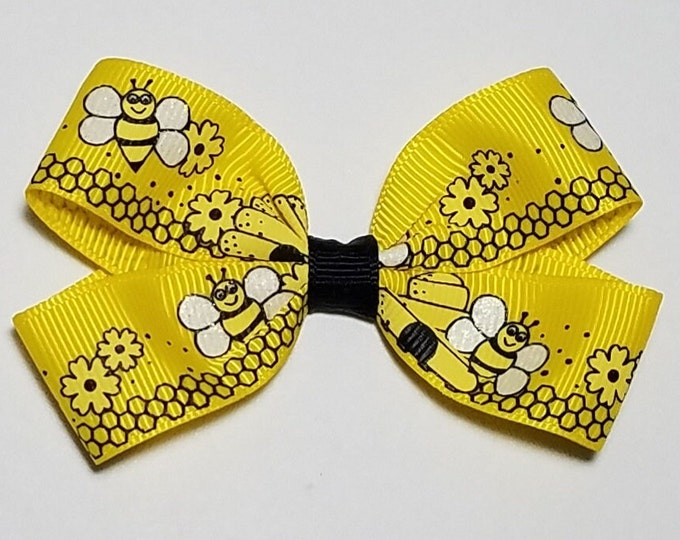 3" Bee Hair Bow