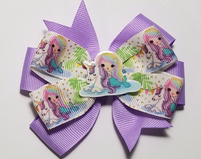3.5" Mermaid Unicorn Hair Bow *CLEARANCE*