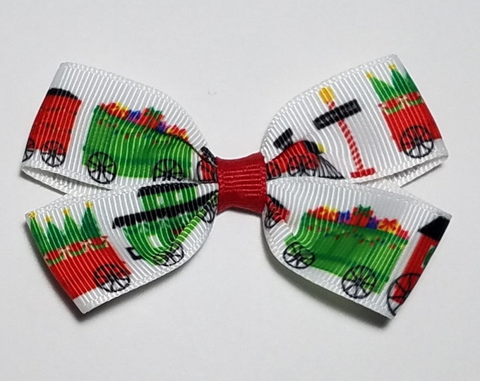 3" Christmas Train Hair Bow *CLEARANCE*