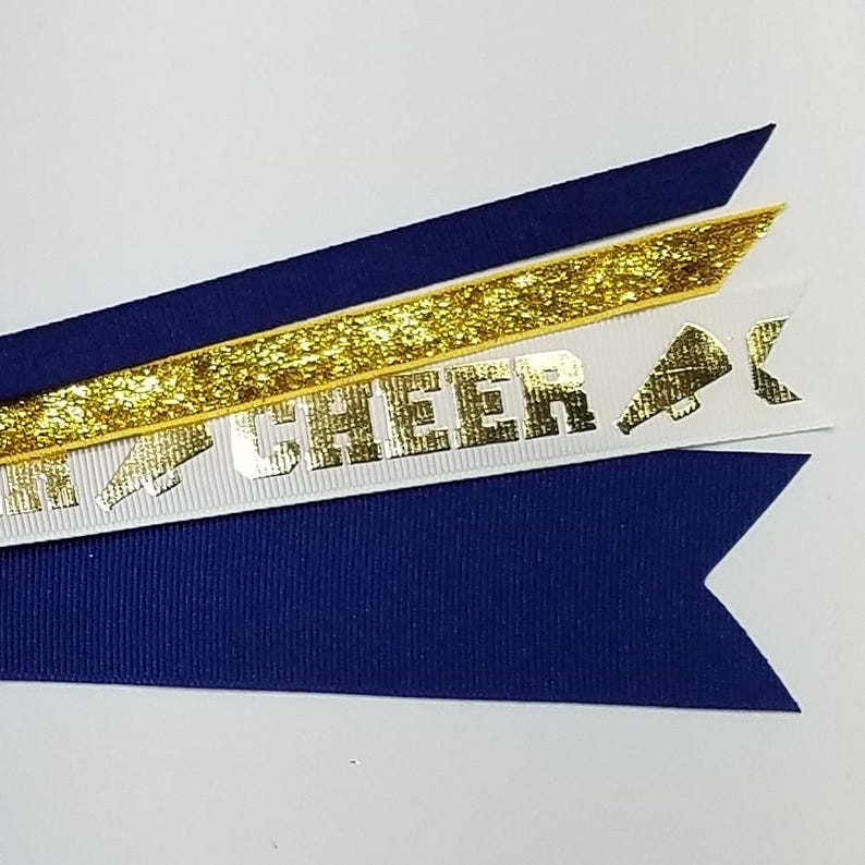 Cheer Cheerleading Ponytail Streamer *you Choose Solid Ribbon Color ...