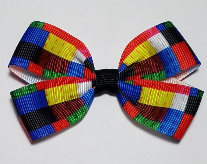 3" Building Blocks Hair Bow