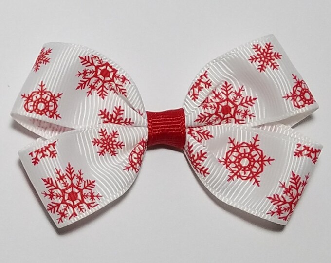 3" Snowflake Hair Bow