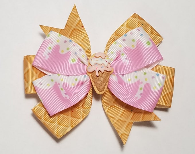 3.5" Ice Cream Sprinkles Hair Bow