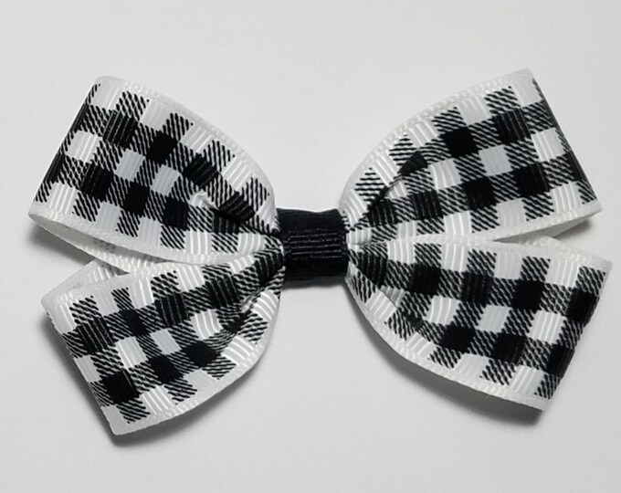 3" Buffalo Plaid Hair Bow