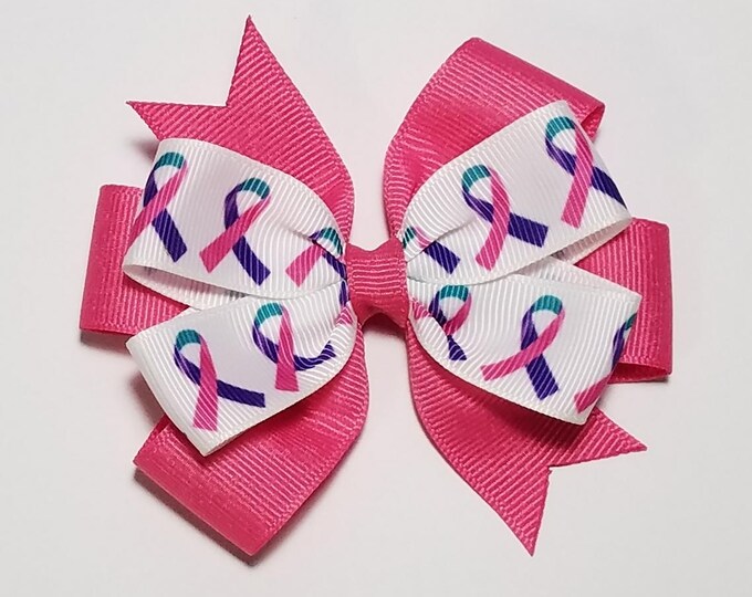 3.5" Thyroid Awareness Hair Bow