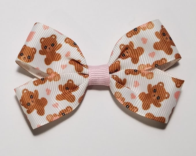 3" Teddy Bear Hair Bow