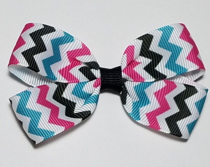 3" Chevron Hair Bow *CLEARANCE*