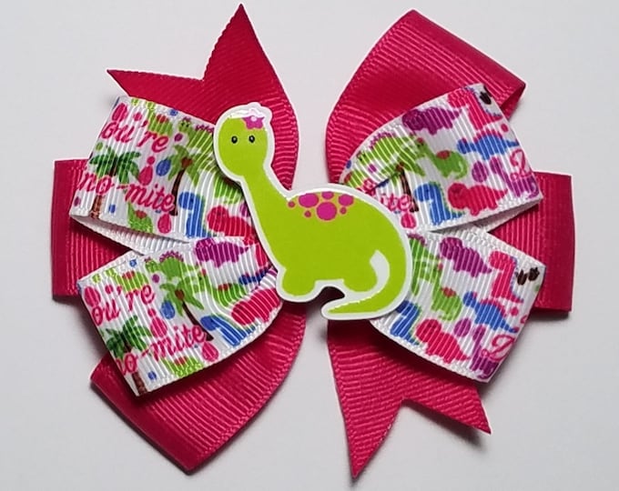 3.5" Dinosaur Hair Bow *CLEARANCE*
