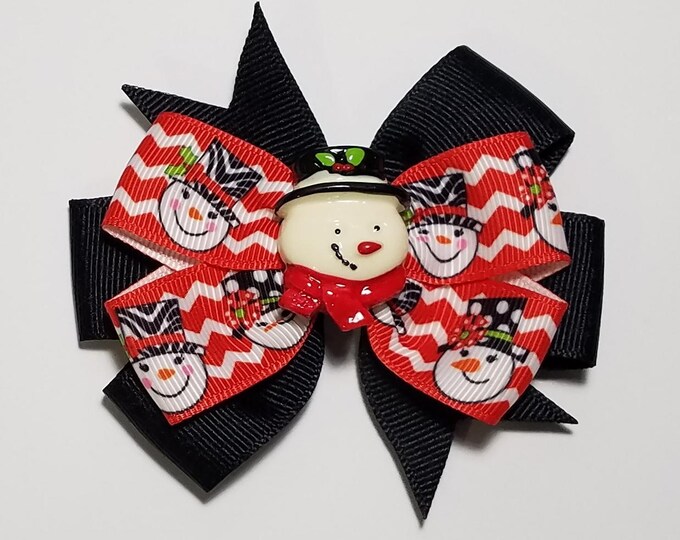 3.5" Snowman Hair Bow *CLEARANCE*