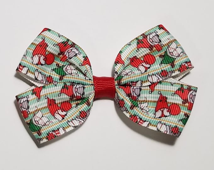 3" Christmas Gnomes Hair Bow *CLEARANCE*