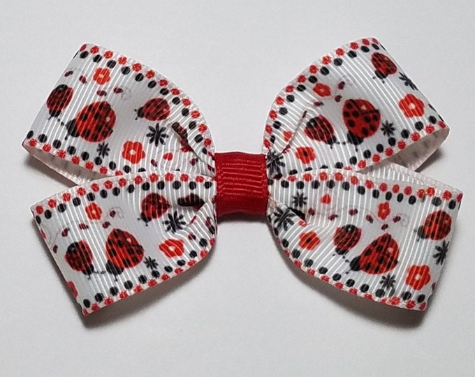 3" Ladybug Hair Bow