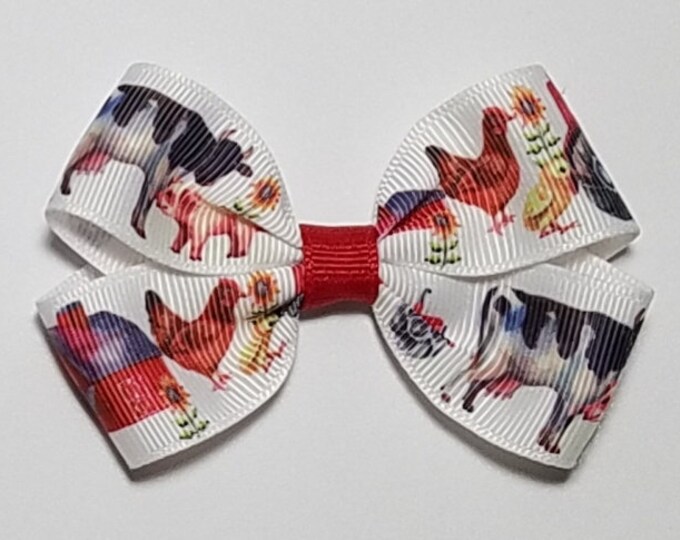 3" Farm Animal Hair Bow