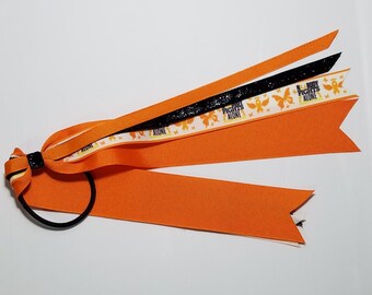 Orange Awareness Ribbon Ponytail Streamer *You Choose Length*