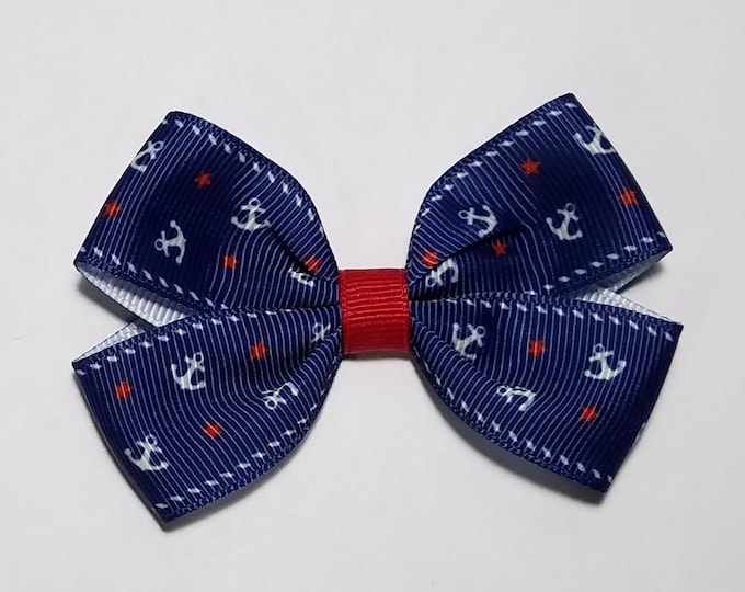 3" Anchor Hair Bow