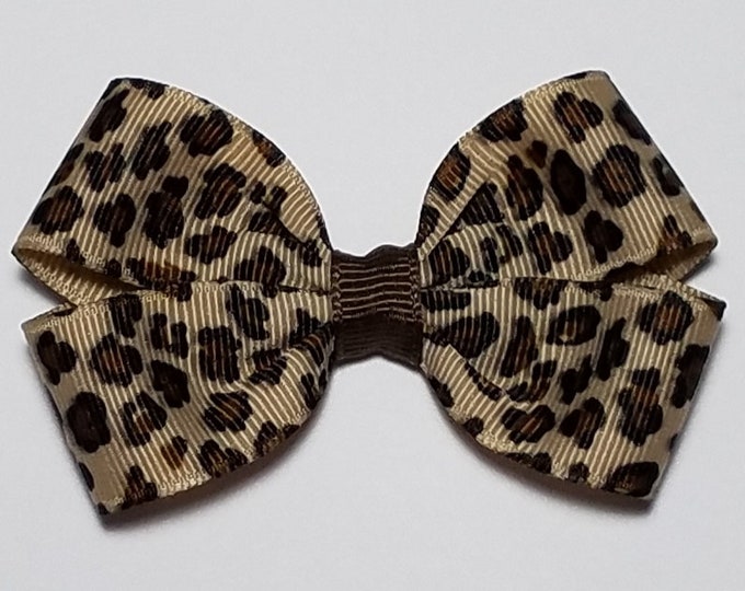 3" Leopard Print Hair Bow