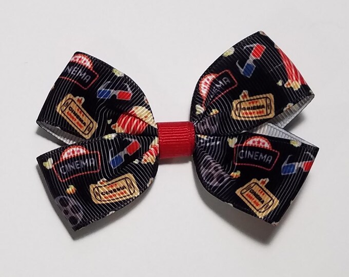 3" Movie Night Cinema Hair Bow