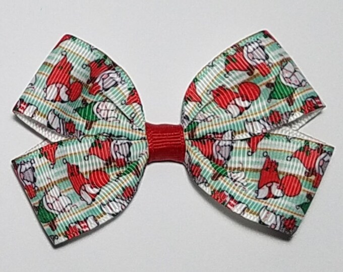 3" Christmas Gnomes Hair Bow *CLEARANCE*