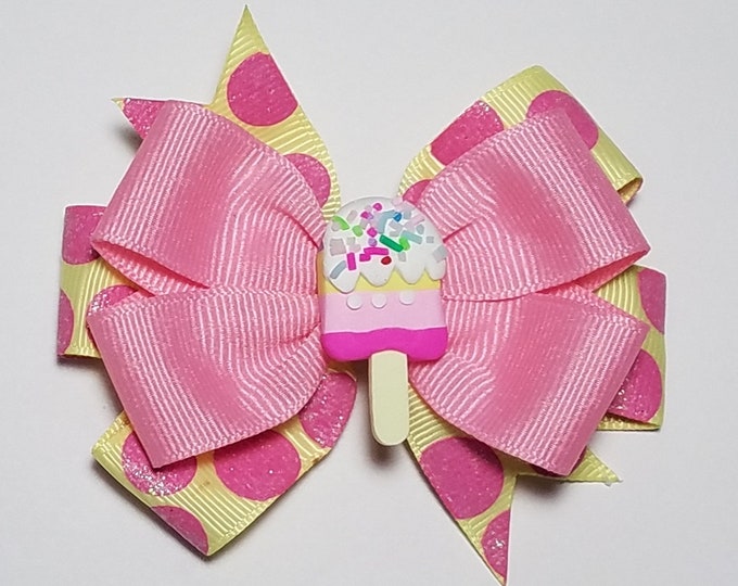 3.5" Ice Cream Hair Bow